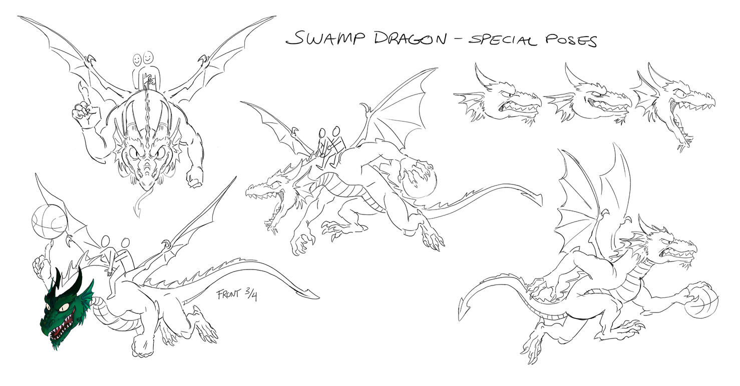 goz swamp dragon poses